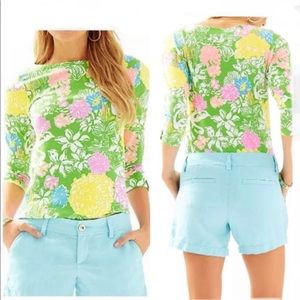 Lilly Pulitzer three-quarter sleeve top